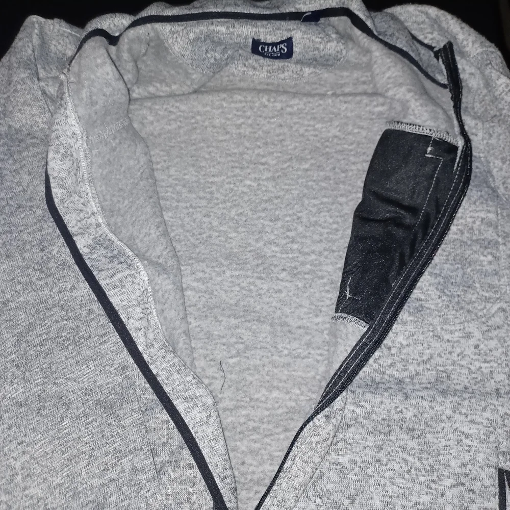 Ralph Lauren Chaps Brand Heathered Zipup Jacket Big Mans Size 4XL New W/tags 4X